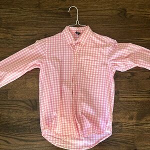 GapKids pink check button down